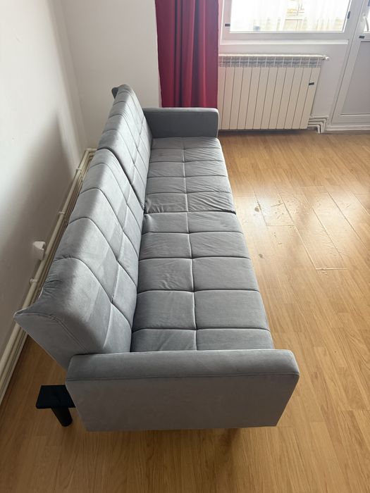 vidaXL Canapea Extensibilă Pat de Oaspeți Canapea Pat cu Funcție de Dormit 2-în-1 Canapea 2 Locuri