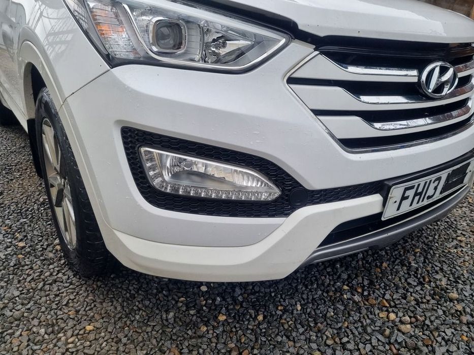 Bara fata Hyundai Santa Fe 3 2012 - 2016 Creamy White NCW (1351) model fara spalatoare far