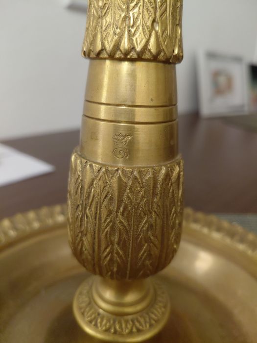 Lampa veche din bronz