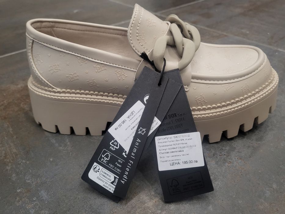 Replay LOAFERS бежови НОВИ 36 номер