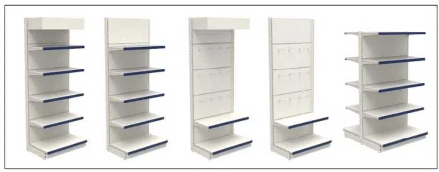 Метални стелажи за книжарница/НОВИ/