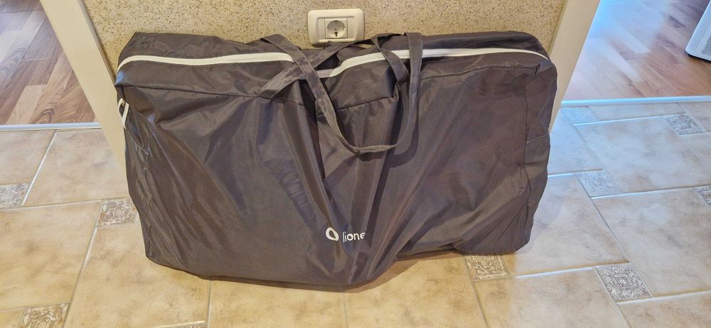 Детско легло/кошара Lionelo Theo "next to me" - 2бр - розово и сиво