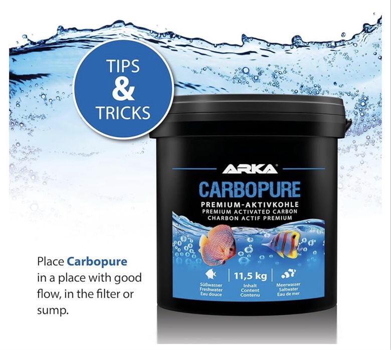 Cărbune activ pentru acvarii – ARKA Carbopure 5000 ml acvaristica
