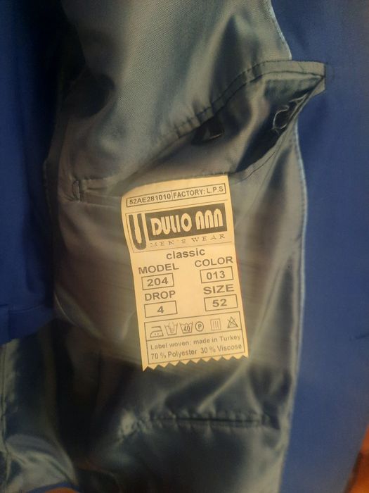 Костюм и брюки синий