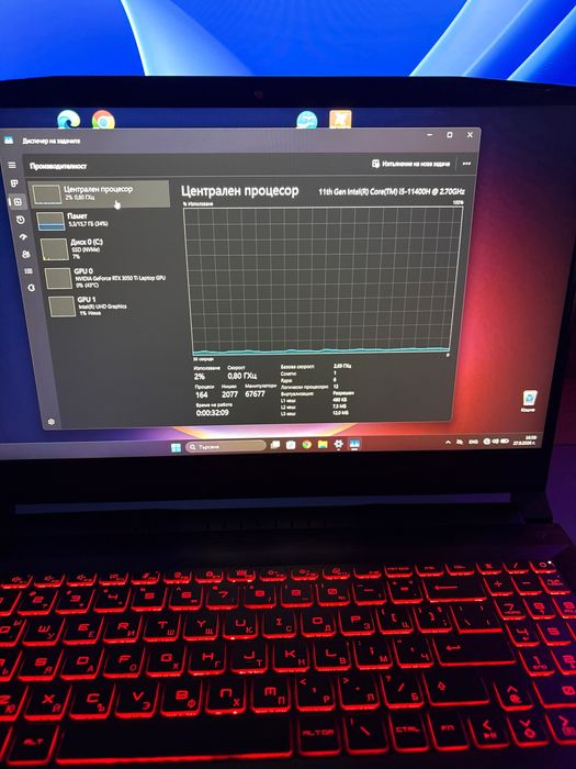 MSI Katana GF66 Gaming лаптоп