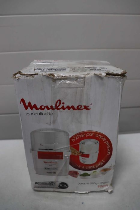 Moulinex AD5601 Moulinette Chopper, 800 W, рязане, смесване и късо нарязване, система 1 - 2 - 3 бърза работа, нож от неръждаема стомана, с ДЕФЕКТ