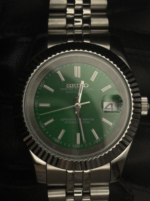 Ceas Seiko 41mm Datejust Emerald