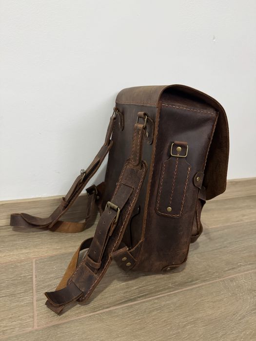 Rucsac vintage Handmade piele naturala