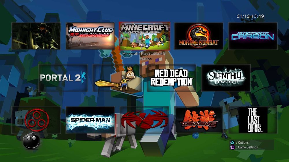 Consola SONY PlayStation 3 PS3 SLIM 500GB MODATA - controller - jocuri