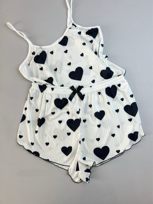 Женская пижама с сердечками