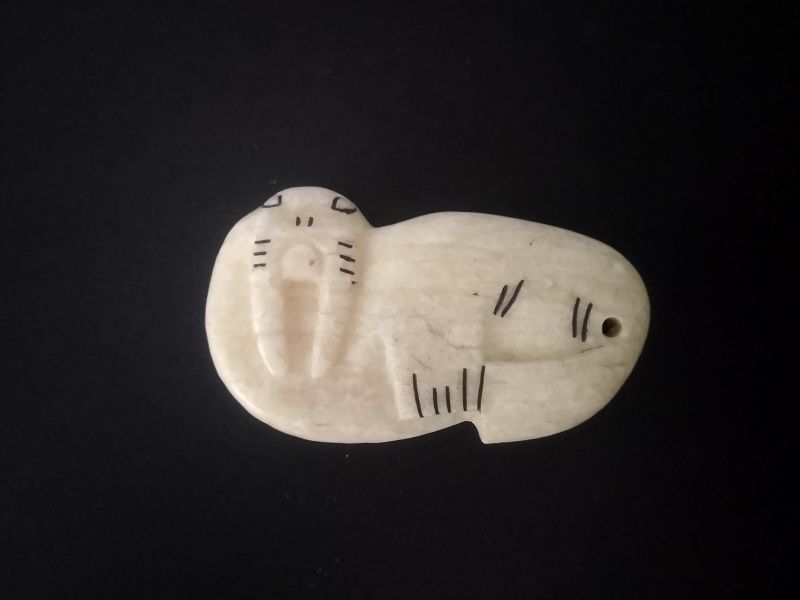 Брелок из кости моржа "МОРЖ"