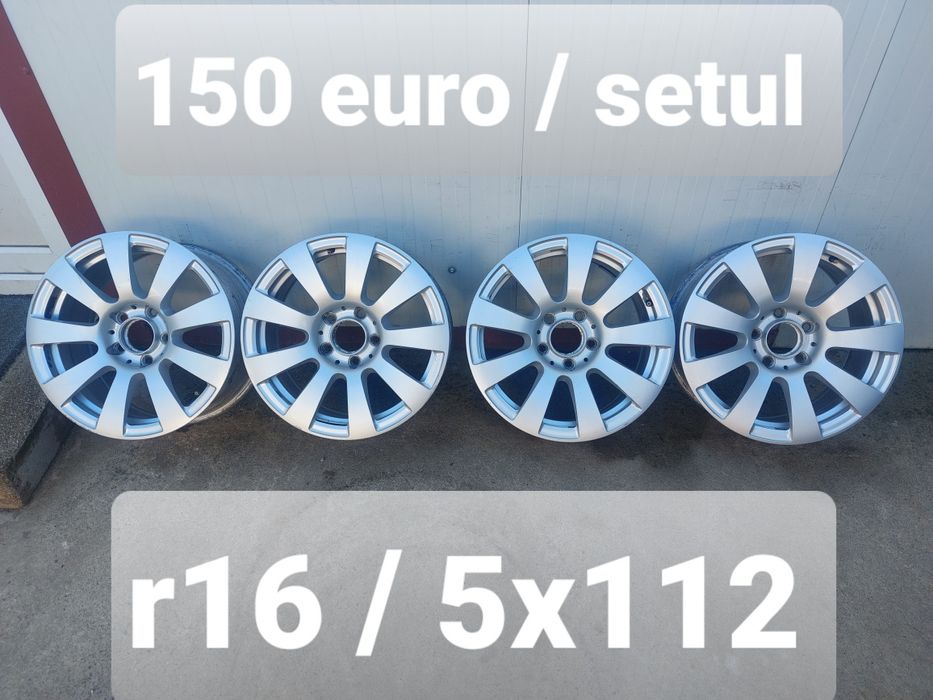 Jante din aluminiu ORIGINALE r16/ Mercedes Vw Audi Skoda Seat / 5x112