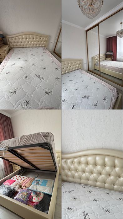 Продам кровать двухспальная экокожи