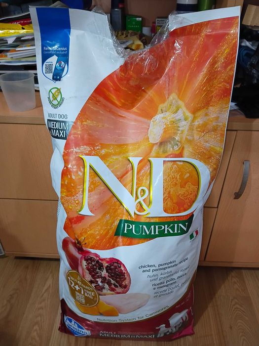Кучешки гранули 12кг N&D PUMPKIN