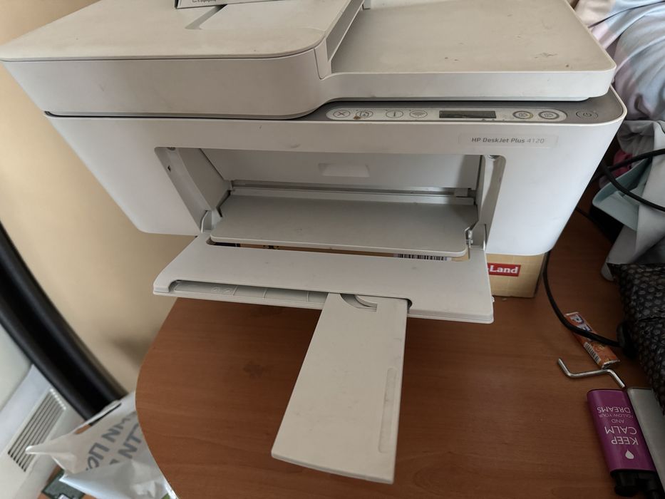Цветен Принтер HP Deskjet Plus 4120 + Пълнител подарък