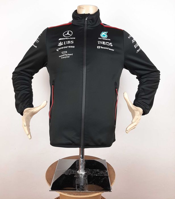 Mercedes AMG F1 Team Softshell - Оригинално мъжко яке размер S