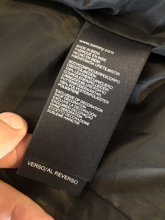 Geaca piele Tommy Hilfinger 52