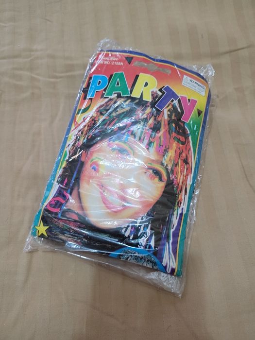 Парик из дождика для праздника