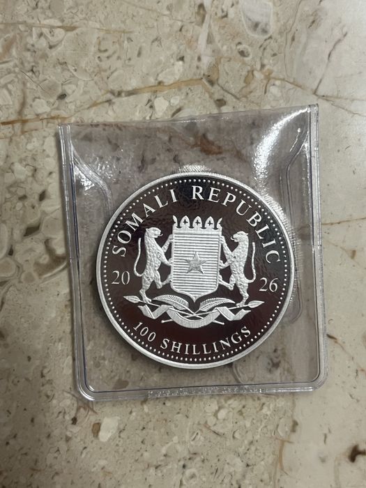 Сребърна монета Сомалийски слон 2026