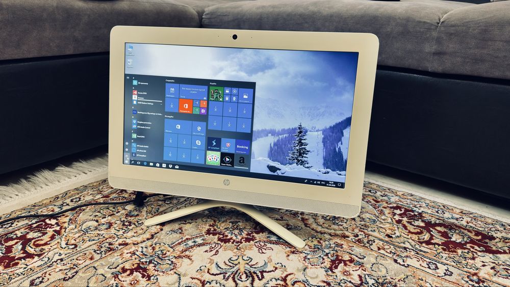 Моноблок HP All-in-One — 4GB RAM / 4х Ядерный AMD / Windows 10 (Белый)
