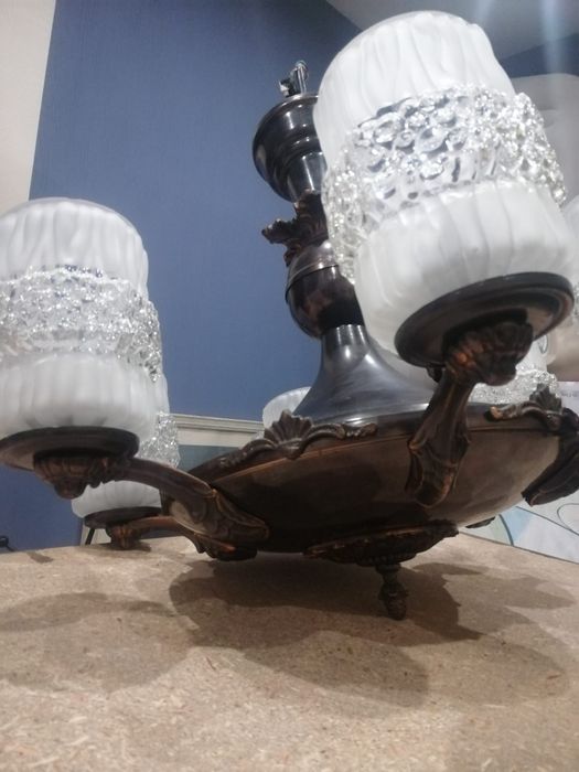 Масивен полюлей от медни орнаменти.Закачалка 35лв