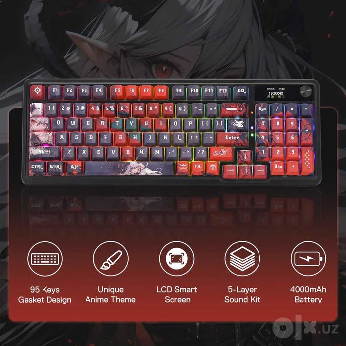 Механическая клавиатура Redragon Artemis Pro - ANIME CASTOM 3в1