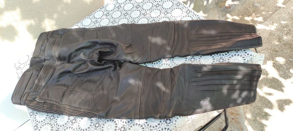 Кожен Комплект Dainese яке панталон за мотор мото чопър