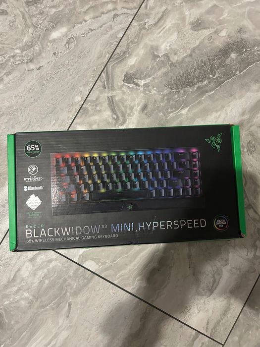 Tastatura gaming Razer BlackWidow V3 Mini HyperSpeed, Green Switch
