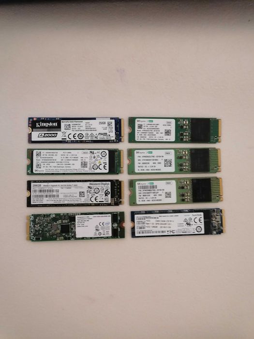SSD M2 NVMe 128 150 256 512 gb Kingston Kioxia SKHynix WD intel