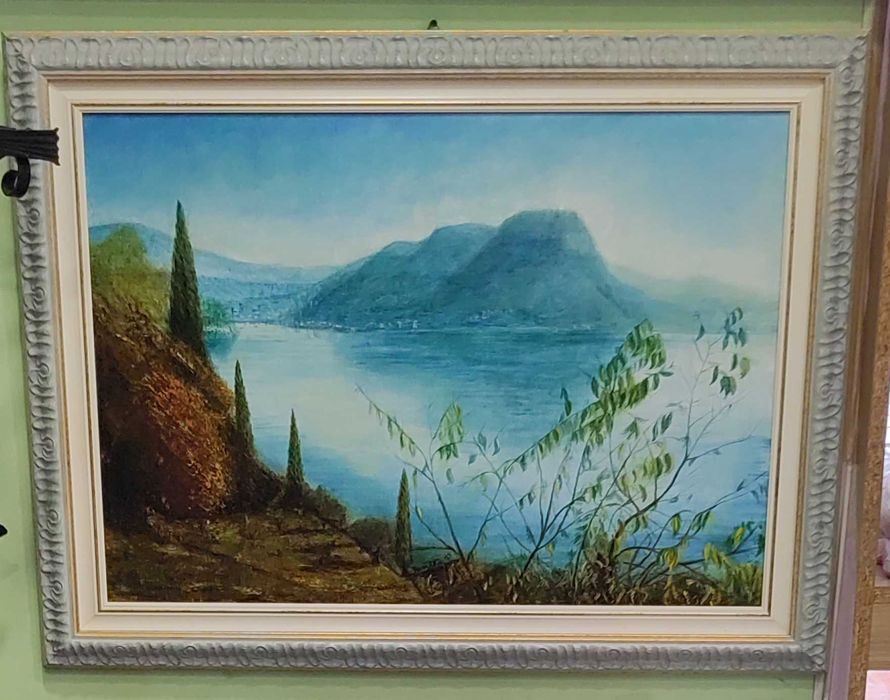 стара и красива ръчно изработена природна картина