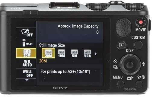 Цифров фотоапарат  Sony Cyber-shot DSC-HX50 Wi-Fi,SMART