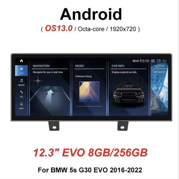 BMW G30 12.3” мултимедия НОВА