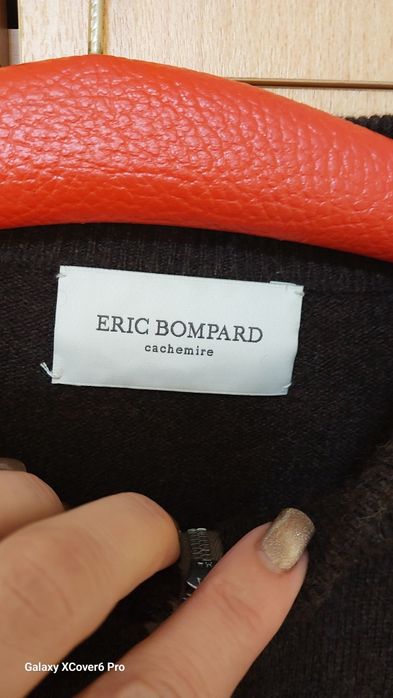 Мъжки пуловер ERIC BOMPARD. 100%кашмир. Размер S