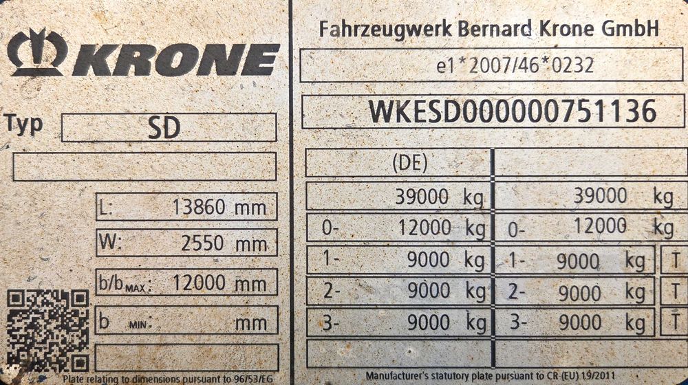 Semiremorca Krone SDP 27 eLHG4-CS Mega Liner