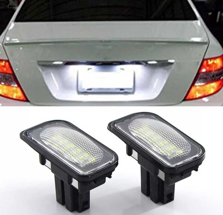 ЛЕД плафони за регистрационния номер за Мерцедес W203 Mercedes c класа