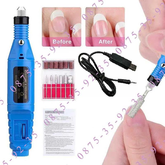НОВО! Електрическа пила-писалка за нокти, маникюр, педикюр. USB Дремел
