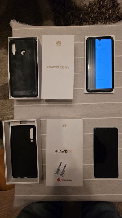Huawei P30 si P30 Lite cutie sticla spy husa tel defect