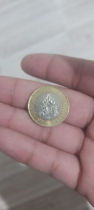 Монета редкий  100тг Сакский стиль