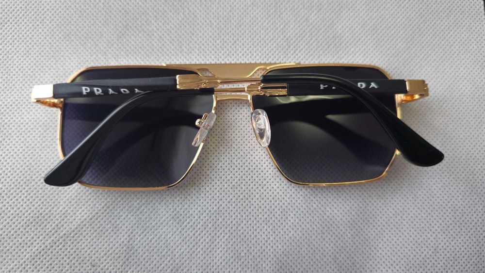 Ochelari de soare Prada gold polarizat