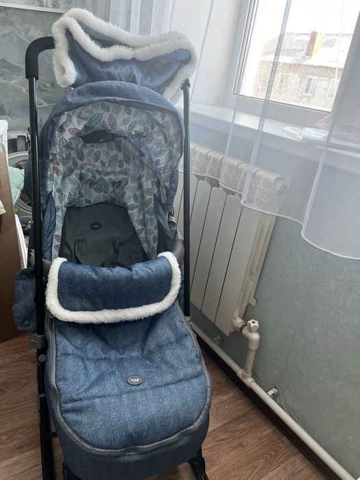 Санки-коляска  Nika kids синие