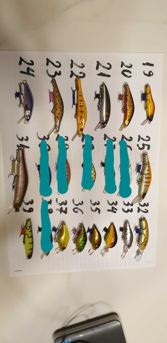 Воблери и блесни за пъстърва, кефал, костур и др.