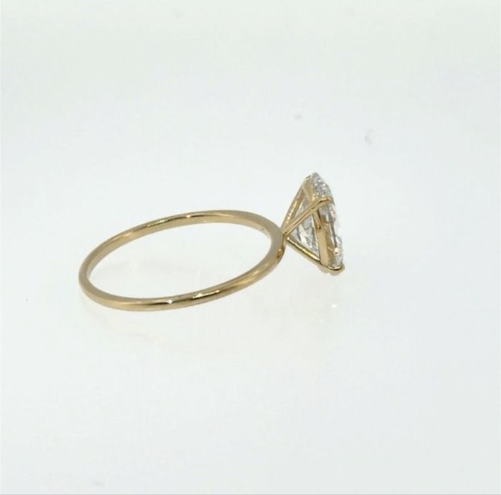 Златен Диамантен пръстен Овал,14K | 2 ct Lab Grown Diamond | IGI | VS2 | Нов Размер 54