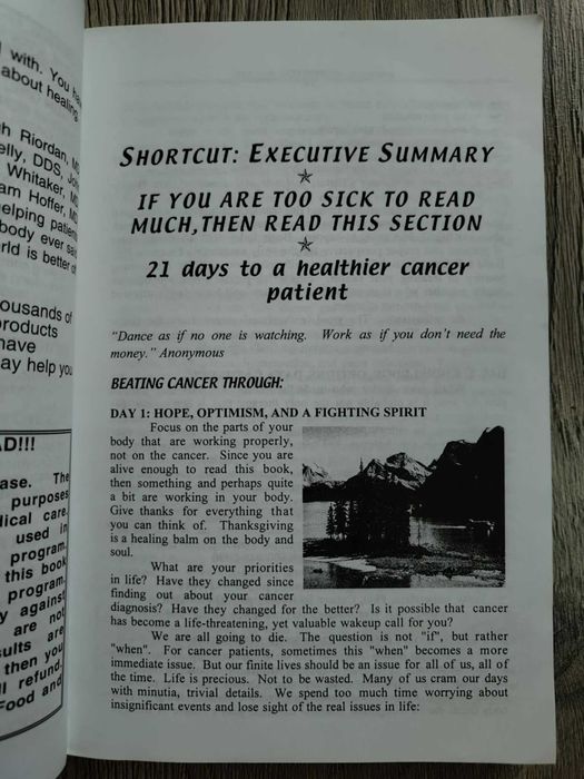 Beating Cancer with Nutrition with CD