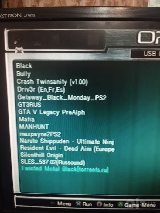 Игровая приставка Playstation 2 прошитая 64 gb
