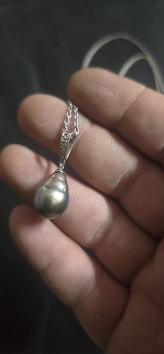 Colier argint perla Naturală