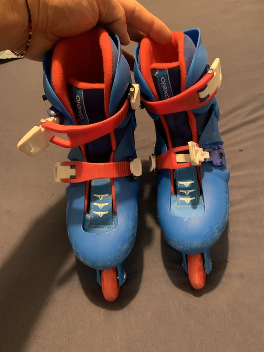 Role copii Oxelo, marimea 32-34 + casca cadou