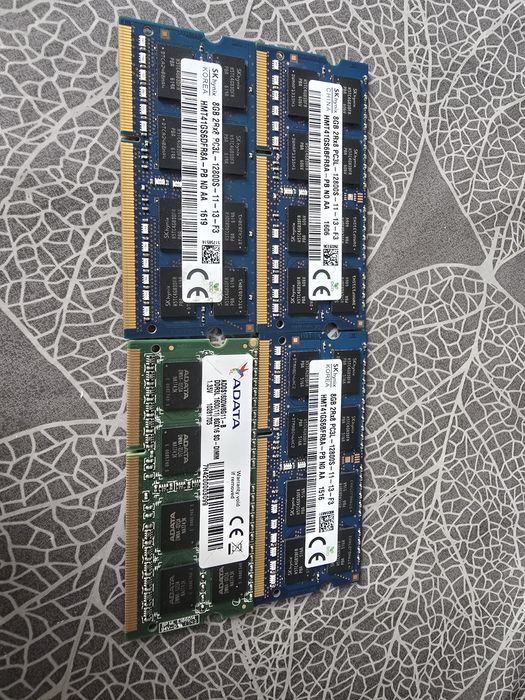 Рам памети 4 и 8gb ram DDR3L SODIM 1600
