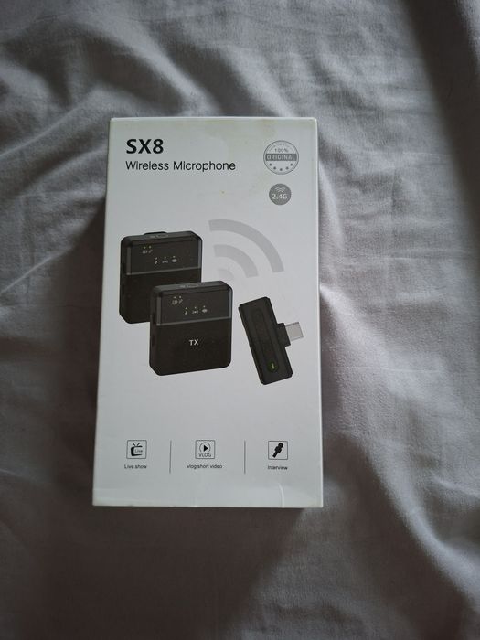 петличный Микрофон SX8 черный