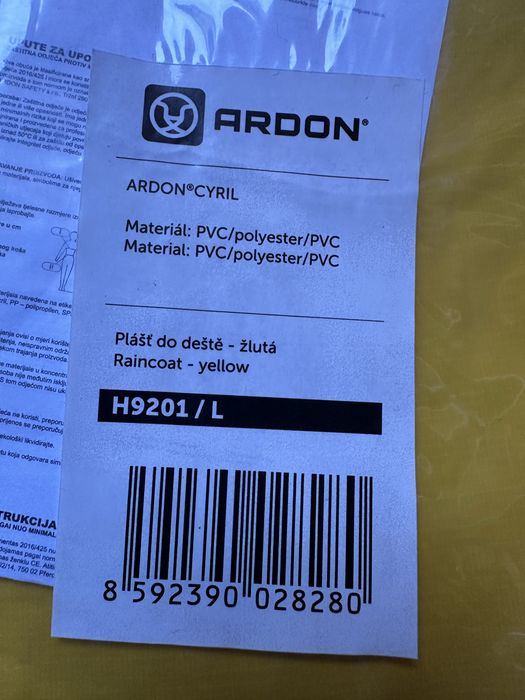 Pelerina de ploaie CYRIL, culoare galben, marimea L