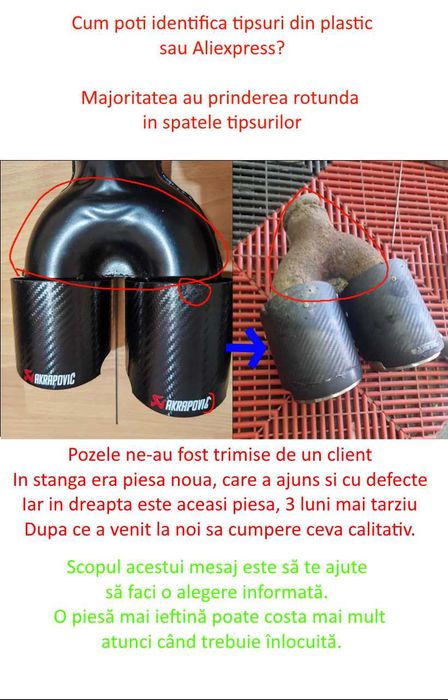 Ornament Evacuare Akrapovic Tips Tipsuri BMW FORD GOLF AUDI TT VW M RS Remus Vehement Fy